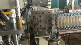 2mm Thick PP hollow profile sheet machine running(Dave Woo)