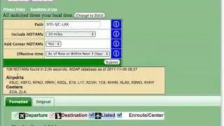 NOTAM Flight Stages Explained