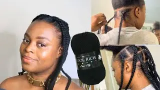 How I Use Wool/ Yarn For Braids | No one would know!