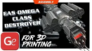 EAS Omega Class Destroyer 3D Printing Model | Assembly by Gambody