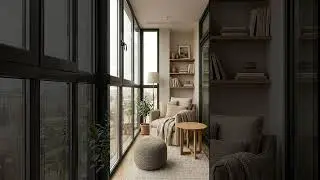 ✨ Turning a Small Balcony into a Cozy Favorite Room ✨ #designinspiration #home #dreammakersstudio