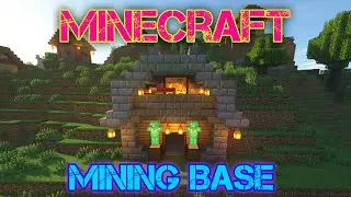 Minecraft Mining Base | Cute and Functional  Mining Base With Mining Entrance | Easy