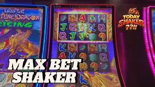 Today Shaker!! MAX BET SHAKER HIT 🐉 on Triple Fortune Dragon Rising