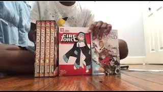 Manga haul #2!!! Fire force,AOT, and TPN ( spoiler alert on TPN cover) *look in description*