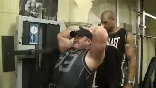 Temple Gym Promo. Fantom, Atlas, Lambo & Alex Train shoulders/triceps