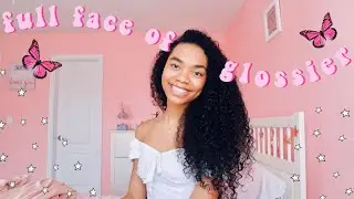 my natural glowy makeup routine|| full face of glossier makeup tutorial
