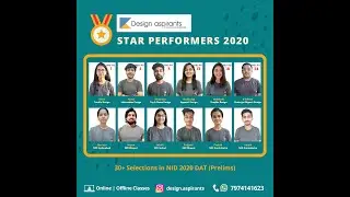 Highest Selections in Design Exams in Central India