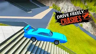Car Crash Beam Drive Sim Death Stairs Jump Down - Game Mobile ios/android THC