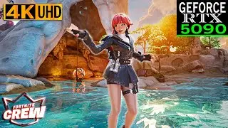 Fortnite on RTX 5090 | 4K Max Settings + RTX ON | Hana Park Skin - CREW PACK OCTOBER #fortnite