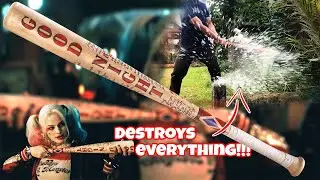 DIY Harley Quinn's Baseball Bat || Good Night Bat from Suicide Squad
