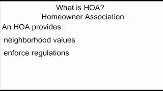 HOA Information