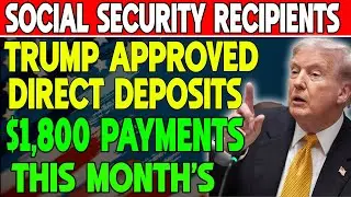ТРАМП только что одобрил более крупные выплаты &mdash; поступают прямые депозиты на сумму 1800 долларов!