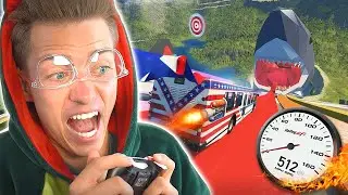 Mit dem RAKETEN-BUS in den XXL HAI...?! | BeamNG
