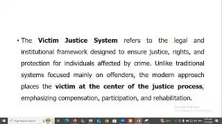 पीडित न्याय प्रर्णाली र नेपालमा यसको प्रयोग Victim Justice System and Its Application in Nepal