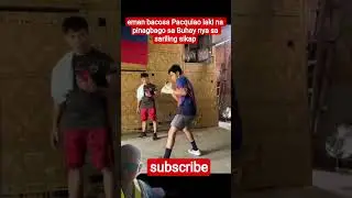 eman bacosa Pacquiao laki na pinagbago sa Buhay nya sa sariling sikap #boxing #mannypacquiao #boxing