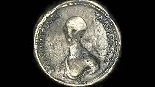 ancient coin allegedly depicts an Alien like  creature is this true??
