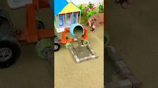 Mini construction video | hand pump project | ￼diy tractor video |
