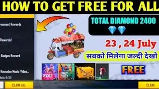 NEW EVENT | 23 JULY NEW EVENT | FREE FIRE NEW UPDATE | FF NEW EVENT FREE FIRE 4TH ANNIVERSARY EVENT