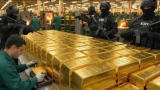 Inside the 24K Gold Factory: From Raw Ore to Pure Gold Bars (Full Process)
