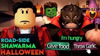 Road-Side Shawarma - HALLOWEEN [Full Walkthrough] - Roblox