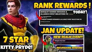 Banquet Event Rank Rewards Today! 🎉 7⭐ Kitty Pryde & January Update Explained | MCOC