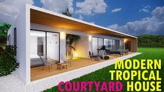 Modern Tropical House with Courtyard & Open Deck | 2-Bedroom 160 sqm Design