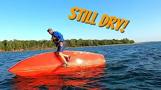 Flip your Sunfish Sailboat without getting wet!