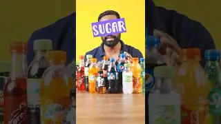 How much Sugar in soft drinks? #shorts