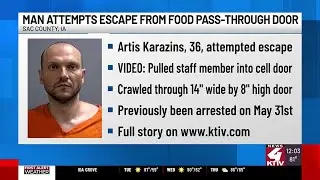 Sheriff: Inmate tries to escape Sac County Jail, stopped by deputies