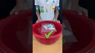 TRY TO GUESS HOW MANY TISSUE PAPER IT TOOKS!  #asmr #satisfying #experiment  #water