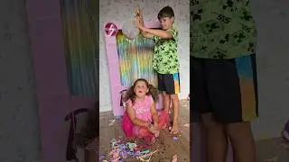 How many Confetti Balloons we Pop?!😳😅🎈#shorts #balloons #birthday #pop #popballoon #confetti #fun