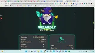 Wizardly Finance Crypto Miner On Cronos | 8% Daily ROI |Baked Beans Fork | Passive Income
