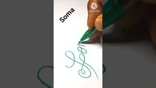 A To Z Signature Style Of Soma. My Name Signature Style. #youtubeshorts, #shorts, #short.
