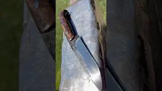 Forging a recurve hunting knife #forging #knife