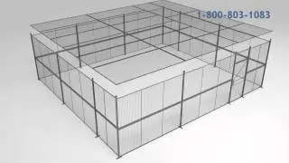 Modular Wire Partition Enclosures and Security Cages