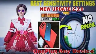 NEW BEST SENSITIVITY SETTING FOR PUBG BGMI ||ONEPLUS,9R,9,8T,7T,,7,6T,8,N105G,N100,Nord🔥