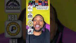 60 Seconds to Name EVERY Denver Sports Team! 🏀🏈⚾🏒 | MLB, NFL, NBA & NHL Challenge
