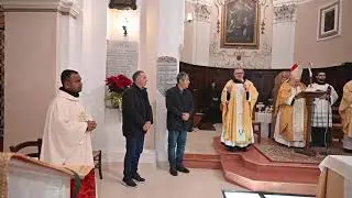 Paterno Calabro. Interno CHIESA DI SAN FRANCESCO. INAUGURAZIONE della CAPPELLA DELLE RELIQUIE. 1/5