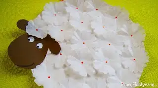 Baranek z papierowego talerzyka | Ozdoba wielkanocna | Praca plastyczna / Easter lamb decoration DIY