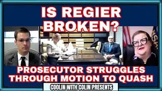 Is J.Regier Broken? Prosecutor Stumbles through Motion To Quash