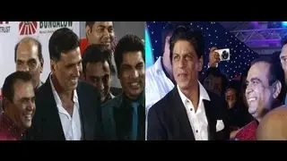 Shahrukh And Akshay Kumar At Birthday Bash Of Yogesh Lakhani