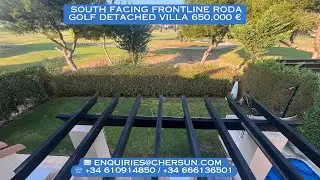 Property for sale In Roda Golf - Frontline South Facing Detached Villa - Chersun Properties - RGV11