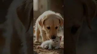 A Brave Puppy Saves Injured Kitten from Cruel 🐶   #PuppyRescue #CuteAnimals #AnimalRescue