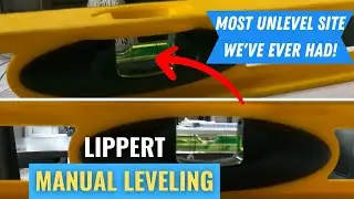 Most UNLEVEL Site We Have Ever Had - How to Use the Lippert OneControl App to Manually Level Your RV