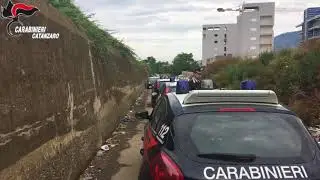 Blitz nel campo rom di Lamezia