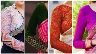 Trending Long Sleeve Blouse Designs For Saree Boutique Style Full Sleeve Blouses