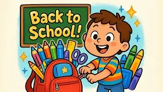 🎒 Pack My Bag! ✏️ Back to School Groove | Fun Kids Song About School Supplies