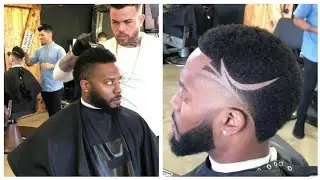 Faux Hawk With Design | Cut By Wester | Afro Haircut
