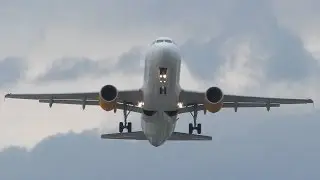 Thomas Cook Airlines Airbus A320 Takeoff from Corfu CFU