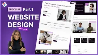 Full Website Design Tutorial with Animations - Figma UI Design Tutorial for Beginners